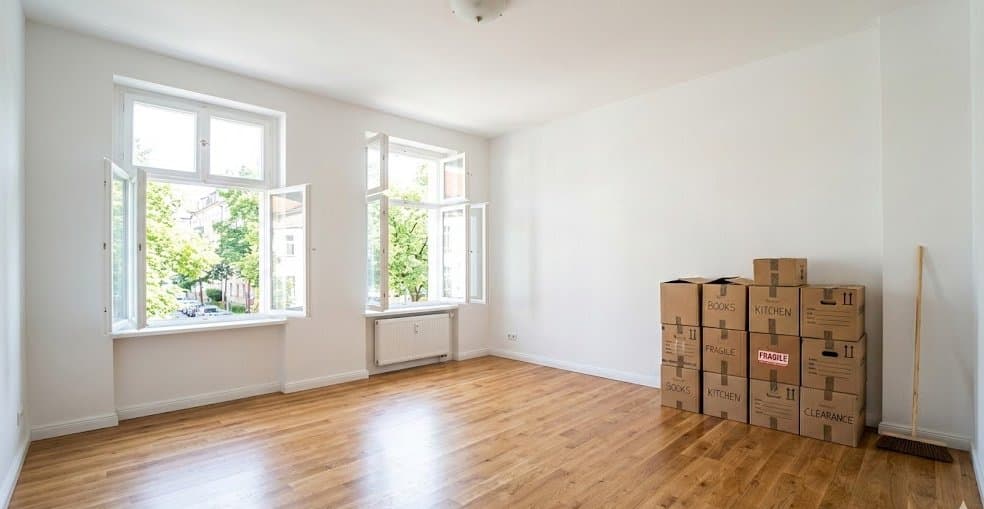 Sauberer Raum nach professioneller Entrümpelung