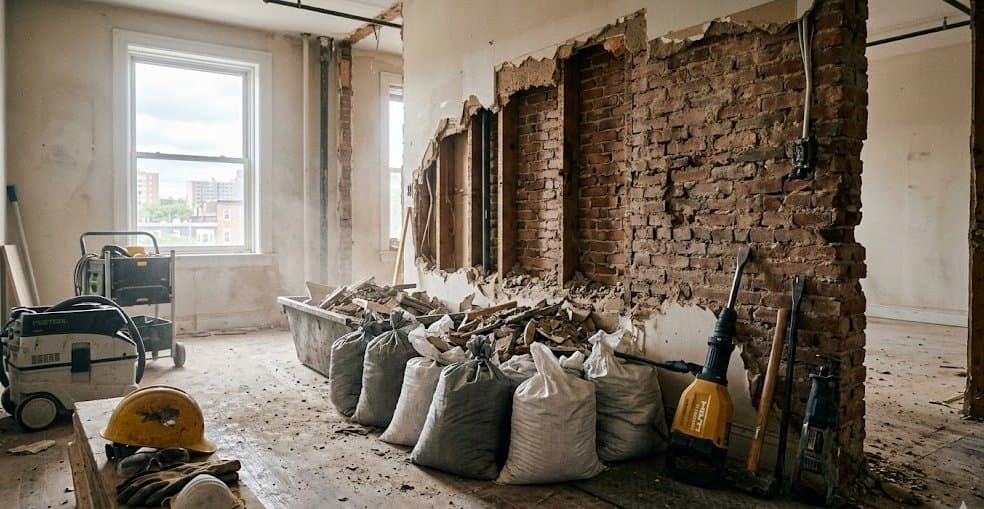 Professionelle Abbrucharbeiten im Altbau